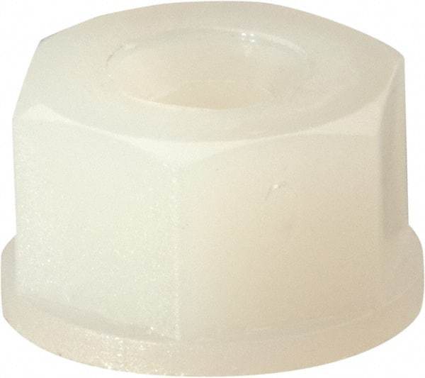 Made in USA - #8-32 UNC Hex Lock Nut with Nylon Insert - 5.84mm High - Apex Tool & Supply