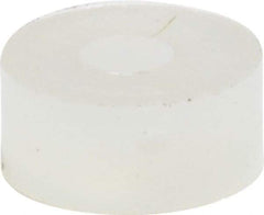 Made in USA - #0 Screw, Grade 6/6 Nylon Standard Flat Washer - 1.65mm ID x 4.55mm OD, 1.98mm Thick - Apex Tool & Supply