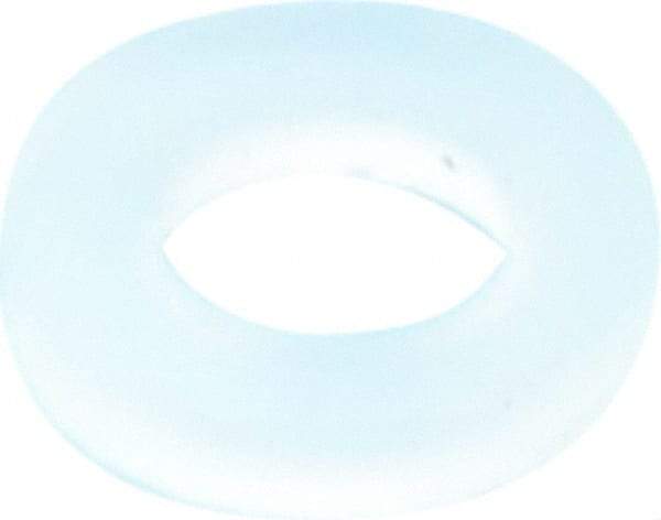 Made in USA - #4 Screw, Grade 6/6 Nylon Standard Flat Washer - 3.05mm ID x 5.54mm OD, 0.94mm Thick - Apex Tool & Supply