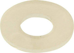 Made in USA - #10 Screw, Grade 6/6 Nylon Standard Flat Washer - 4.95mm ID x 11.1mm OD, 0.79mm Thick - Apex Tool & Supply