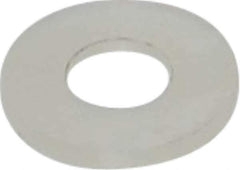 Made in USA - #10 Screw, Grade 6/6 Nylon Standard Flat Washer - 5.08mm ID x 11.43mm OD, 1.22mm Thick - Apex Tool & Supply