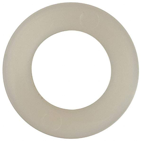 Made in USA - 7/16" Screw, Grade 6/6 Nylon Standard Flat Washer - 11.25mm ID x 3/4" OD, 1.57mm Thick - Apex Tool & Supply