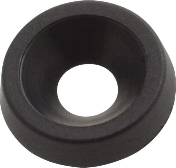 Made in USA - 2.92mm Thick, Black Oxide Finish, Nylon, Standard Countersunk Washer - 4.34mm ID x 12.95mm OD - Apex Tool & Supply