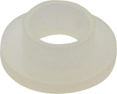 Made in USA - 1/4" Screw, 1/8" Shoulder Length, Nylon Shoulder Washer - Natural, 0.513" Flange Diam, 1/16" Flange Thickness, 0.26" ID, 5/16" OD - Apex Tool & Supply