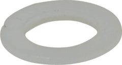 Made in USA - 3/8" Screw, 1/32" Shoulder Length, Nylon Shoulder Washer - Natural, 0.622" Flange Diam, 3/64" Flange Thickness, 0.383" ID, 0.434" OD - Apex Tool & Supply