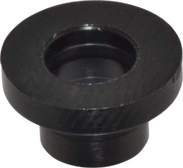Made in USA - #8 Screw, 1/8" Shoulder Length, Nylon Shoulder Washer - Black, 11/32" Flange Diam, 1/16" Flange Thickness, 0.173" ID, 0.205" OD - Apex Tool & Supply