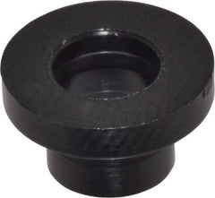 Made in USA - #8 Screw, 1/8" Shoulder Length, Nylon Shoulder Washer - Black, 11/32" Flange Diam, 1/16" Flange Thickness, 0.173" ID, 0.205" OD - Apex Tool & Supply