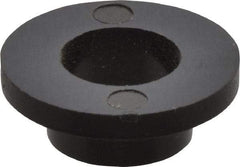 Made in USA - 1/4" Screw, 1/8" Shoulder Length, Nylon Shoulder Washer - Black, 0.513" Flange Diam, 1/16" Flange Thickness, 0.26" ID, 5/16" OD - Apex Tool & Supply
