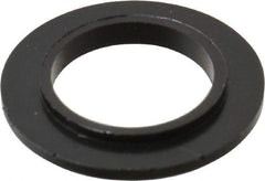Made in USA - 3/8" Screw, 1/32" Shoulder Length, Nylon Shoulder Washer - Black, 0.622" Flange Diam, 3/64" Flange Thickness, 0.383" ID, 0.434" OD - Apex Tool & Supply