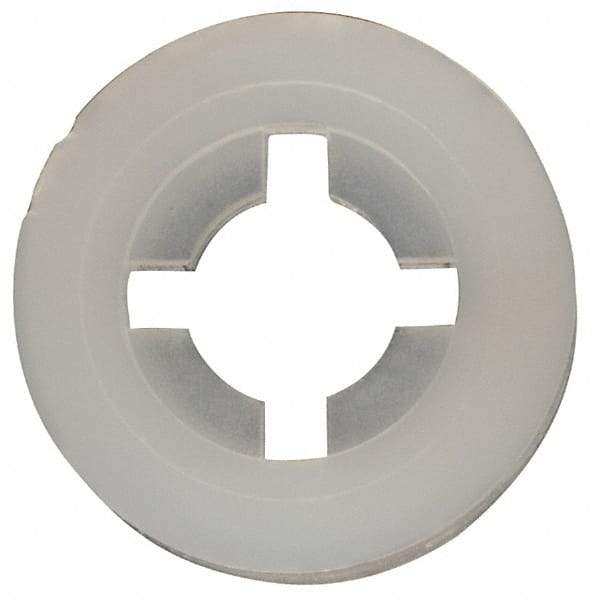 Made in USA - #6 Screw, 0.128" ID, Nylon Internal Tooth Lock Washer - 21/64" OD, Grade 6/6 - Apex Tool & Supply