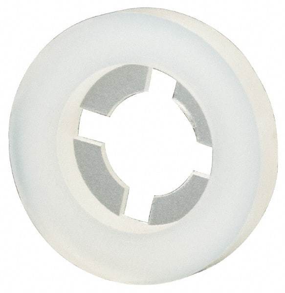 Made in USA - #8 Screw, 0.152" ID, Nylon Internal Tooth Lock Washer - 25/64" OD, Grade 6/6 - Apex Tool & Supply