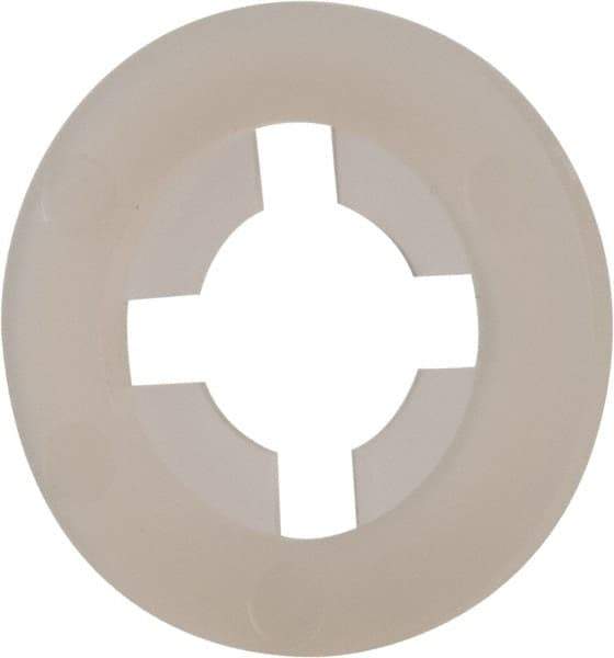 Made in USA - 5/16" Screw, 0.292" ID, Nylon Internal Tooth Lock Washer - 47/64" OD, Grade 6/6 - Apex Tool & Supply