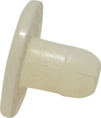 Made in USA - 0.2" Hole Diam, 0.333" OAL, Split Shank, Nylon Panel Rivet - 5/32" Material Thickness, 15/32" Head Diam - Apex Tool & Supply