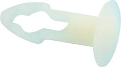 Made in USA - 1/4" to 1/4" Hole Diam, Keyhole Shank, Nylon Panel Rivet - 1/2" Material Thickness, 1/2" Head Diam - Apex Tool & Supply