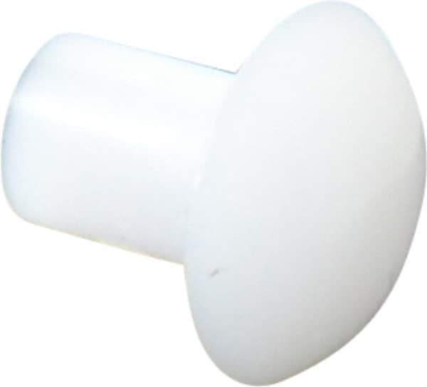 Made in USA - 1/8" Body Diam, Round Acetal Solid Rivet - 3/16" Length Under Head, 1/4" Head Diam x 0.068" Head Height - Apex Tool & Supply