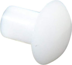 Made in USA - 1/8" Body Diam, Round Acetal Solid Rivet - 3/16" Length Under Head, 1/4" Head Diam x 0.068" Head Height - Apex Tool & Supply