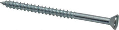Value Collection - #12, 3" OAL, Slotted Drive, Flat Head Wood Screw - Zinc Plated Steel, Grade 2 - Apex Tool & Supply
