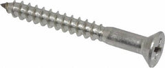 Value Collection - #8, 1-1/2" OAL, Phillips Drive, Flat Head Wood Screw - Stainless Steel, Grade 18-8 - Apex Tool & Supply