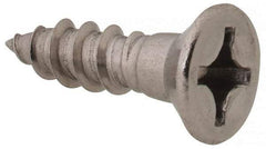 Value Collection - #10, 3/4" OAL, Phillips Drive, Flat Head Wood Screw - Stainless Steel, Grade 18-8 - Apex Tool & Supply