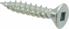 Value Collection - #10, 1" OAL, Square Drive, Flat Head Wood Screw - Apex Tool & Supply