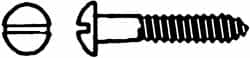 Value Collection - #10, 1-1/2" Length Under Head, Slotted Drive, Round Head Wood Screw - Apex Tool & Supply