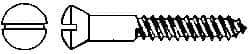 Value Collection - #8, 1-1/4" Length Under Head, Slotted Drive, Oval Head Wood Screw - Stainless Steel, Grade 18-8 - Apex Tool & Supply