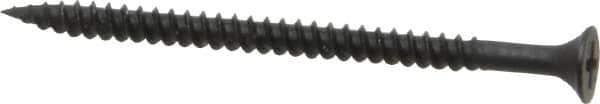 Value Collection - #8, 2-1/2" OAL, Phillips Drive Bugle Head, Steel Drywall Screws - Black Phosphate Finish, Grade 2 - Apex Tool & Supply