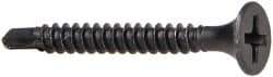 Value Collection - #6, 1-1/4" OAL, Phillips Drive Bugle Head, Steel Drywall Screws - Black Phosphate Finish, Grade 2 - Apex Tool & Supply