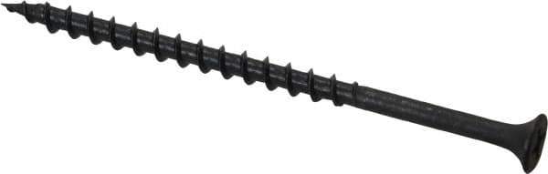 Value Collection - #8, 3" OAL, Phillips Drive Bugle Head Wood Screw - Black Phosphate Finish Steel, Grade 2 - Apex Tool & Supply