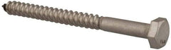 Value Collection - 1/4" Screw, 3" Length Under Head, Stainless Steel, Hex Head Lag Screw - Grade 18-8, Uncoated - Apex Tool & Supply