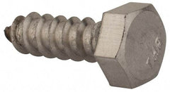 Value Collection - 5/16" Screw, 1" Length Under Head, Stainless Steel, Hex Head Lag Screw - Grade 18-8, Uncoated - Apex Tool & Supply