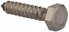 Value Collection - 5/16" Screw, 1-1/2" Length Under Head, Stainless Steel, Hex Head Lag Screw - Grade 18-8, Uncoated - Apex Tool & Supply