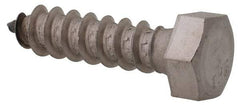 Value Collection - 3/8" Screw, 1-1/2" Length Under Head, Stainless Steel, Hex Head Lag Screw - Grade 18-8, Uncoated - Apex Tool & Supply