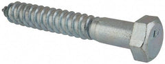 Value Collection - 3/4" Screw, 5" Length Under Head, Steel, Hex Head Lag Screw - Zinc Plated, Grade 2 - Apex Tool & Supply