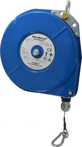 Aero-Motive - 10 Lb Load Capacity, 8' Travel Distance, Tool Balancer - Steel Cable, Steel Housing, Tension Adjustment - Apex Tool & Supply