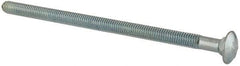 Value Collection - 3/8-16 UNC 7" Length Under Head, Standard Square Neck, Carriage Bolt - Grade 2 Steel, Zinc-Plated Finish - Apex Tool & Supply