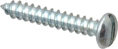 Value Collection - #2 Pan Head Slotted Sheet Metal Screw - Steel, 1/2" Length Under Head, Grade 2 - Apex Tool & Supply