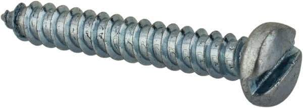 Value Collection - #2 Pan Head Slotted Sheet Metal Screw - Steel, 5/8" Length Under Head, Grade 2 - Apex Tool & Supply