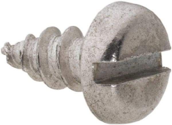 Value Collection - #8 Pan Head Slotted Sheet Metal Screw - Aluminum, 3/8" Length Under Head, ASME B18.6.4 - Apex Tool & Supply
