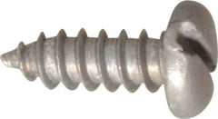 Value Collection - #8 Pan Head Slotted Sheet Metal Screw - Aluminum, 1/2" Length Under Head, ASME B18.6.4 - Apex Tool & Supply