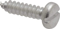 Value Collection - #10 Pan Head Slotted Sheet Metal Screw - Aluminum, 3/4" Length Under Head, ASME B18.6.3 & ASME B18.6.4 - Apex Tool & Supply