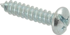Value Collection - #8 Pan Head Slotted Phillips Sheet Metal Screw - Steel, 3/4" Length Under Head, Grade 2 - Apex Tool & Supply