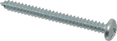 Value Collection - #10 Pan Head Slotted Phillips Sheet Metal Screw - Steel, 2" Length Under Head, Grade 2 - Apex Tool & Supply