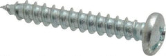 Value Collection - #12 Pan Head Slotted Phillips Sheet Metal Screw - Steel, 1-1/2" Length Under Head, Grade 2 - Apex Tool & Supply