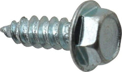 Value Collection - #8 Hex Washer Head Sheet Metal Screw - Steel, 1/2" Length Under Head, Grade 2 - Apex Tool & Supply