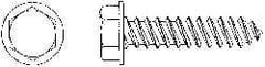 Value Collection - #8 Hex Washer Head Sheet Metal Screw - Steel, 1-1/4" Length Under Head, AISI 1016, ASME B18.6.3, ASME B18.6.4 & SAE J933, Grade 1016-1024 - Apex Tool & Supply