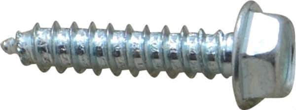Value Collection - #8 Hex Washer Head Sheet Metal Screw - Steel, 3/4" Length Under Head, Grade 2 - Apex Tool & Supply