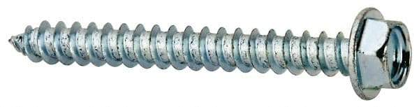 Value Collection - #8 Hex Washer Head Sheet Metal Screw - Steel, 1-1/2" Length Under Head, Grade 2 - Apex Tool & Supply