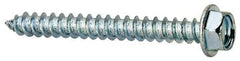 Value Collection - #8 Hex Washer Head Sheet Metal Screw - Steel, 1-1/2" Length Under Head, Grade 2 - Apex Tool & Supply