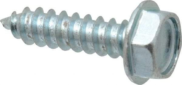 Value Collection - #10 Hex Washer Head Sheet Metal Screw - Steel, 3/4" Length Under Head, Grade 2 - Apex Tool & Supply